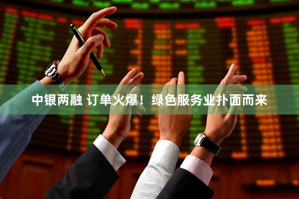 中银两融 订单火爆！绿色服务业扑面而来