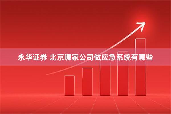 永华证券 北京哪家公司做应急系统有哪些